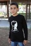 Long Sleeve Cotton Unisex Children's T-Shirt with Ataturk Print and Turkish Flag - 3