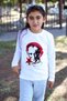 Long Sleeve Cotton Unisex Children's T-Shirt with Ataturk Print and Turkish Flag - 4