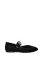 Black Suede Women's Ballerinas 20841 - 6