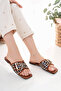 Women's Casual Slippers Leopard Weave Straw Knitted Stylish Summer Home Beach Vacation Business Office Slippers - 4