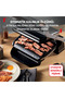 OptiGrill+ 4 Porsiyon Kapasiteli 2000 Watt 6 Programlı Barbekü Izgara ve Tost Makinesi - Inox - 3