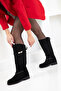 Black Suede Women's Boots 21127 - 3