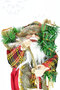 Premium luxury santa claus 30 cm christmas decorative ornament - 7