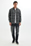 Men's Relax Fit Relax Fit Lumberjack Checked Winter Shirt - 5