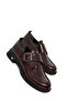 Claret Red Women's Loafer Shoes 21094 - 6