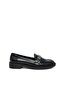 Black Women's Loafer Shoes 21099 - 5
