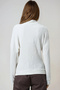 Ecru High Collar Bat Sleeve Wrinkled Blouse Alc-X14674 - 6