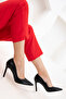 Black Women's Classic Heeled Shoes 21147 - 4