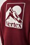 Burgundy Regular/Normal Cut Back Printed Sweatshirt Tmnaw24Sw00101 - 5