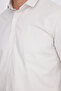 Men's Regular Fit Classic Cut Cotton Easy Ironing Dobby Stone Color Shirt - 3