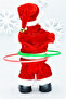 Premium animated hula hoop santa claus decorative christmas ornament - 2