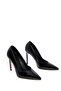 Black Patent Leather Women's Classic Heeled Shoes 21147