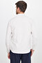 Men's Regular Fit Classic Cut Cotton Easy Ironing Dobby Stone Color Shirt - 7