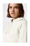 Icons Hooded Sweatshirt White Women's Sweatshirt - 118379-Ww056 - 4