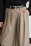 Vizon Kemerli Geniş Paça Pantolon TWOAW26PL00135 - 2