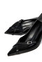 Black Patent Leather Women's Classic Heeled Shoes 21177 - 5