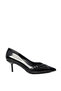 Black Patent Leather Women's Classic Heeled Shoes 21177