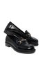 Black Matte Patent Leather Women's Loafer Shoes 21161 - 2
