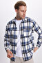 Men's Regular Fit Classic Cut Double Pocket Winter Lumberjack Checkered Shirt - 2