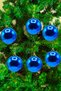 6 cm 6-Piece Blue Cute Ball Christmas Tree Ornament - 3