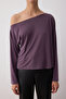 More Sustainable Mürdüm Kayık Yaka Relaxed/Rahat Kesim Modal Premium Örme Bluz TWOAW25BZ00282 - 3