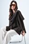 Women's Brown Shawl Detailed Winter Jacket Alc-X14694 - 2