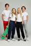 Red-Black-Navy Blue-Grey Melange 4-Piece Jogger Knitted Unisex Tracksuit Bottom with Elastic Waist Tkdaw25Ea00002