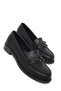 Black Women's Loafer Shoes 21160 - 4