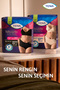 Silhouette Plus Women's Special High Waist Absorbent Panties Black L 8-Piece 2 Pack (16 Pieces) - 7