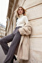 Anthracite Belted Straight Cut Woven Fabric Trousers TWOSS21PL0104 - 2