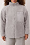 Winter Essentials Gri Kalın Polar Fermuarlı Dik Yaka Cepli Örme Sweatshirt TBBAW26AO00022 - 3