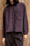 Kahverengi Çizgili Oversize Dokuma Gömlek TWOAW26GO00138 - 7