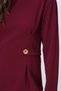 Burgundy Wide Collar Blouse with Button Detail Alc-X14701 - 6