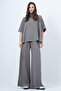 Mink Turtleneck Cape and Double Pocket Trousers Set Alc-X14670
