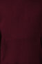 Bordo Oversize/Geniş Kesim Sırtı Nakış Detaylı Kapüşonlu Sweatshirt TMNAW25SW00142 - 7