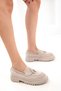 Nude Suede Women's Casual Shoes 17763 - 4