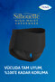 Silhouette Plus Women's Special High Waist Absorbent Panties Black L 8-Piece 2 Pack (16 Pieces) - 3