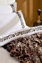 Furia 100% Cotton Embroidered Double Duvet Cover Set White - 3