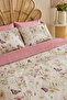 Sarah Anderson Butterflora Double Duvet Cover Set Salmon - 3