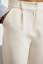 Ekru Yüksek Bel Wide Leg/Geniş Paça Pilili Dokuma Kumaş Pantolon TWOAW21PL0076 - 10