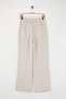 Taş Yüksek Bel Wide Leg Geniş Paça Pilili Dokuma Kumaş Pantolon TWOAW21PL0076 - 7