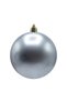 Christmas Pine Tree Ornament Silver 8 cm Matte 6-Piece Cici Ball - 5