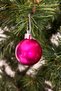 12Pcs Christmas Pine Tree Ball 4cm Fuchsia - 5