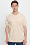 Unisex Relax Fit Comfortable Cut 100% Cotton Soft Textured Basic Crew Neck Stone T-Shirt - 5