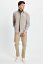 Men's regular fit classic cut dark mink lumberjack shirt with flat pockets - 4
