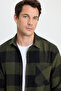 Men's regular fit classic fit plaid pocket lumberjack shirt