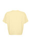 Sarı Yaka Ribanalı Geniş Kalıp Basic %100 Pamuk Örme T-shirt TBBSS23BF00017 - 6