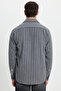 Men's regular fit classic striped double pocket flap carpenter shirt - 8