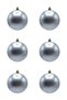 6 Pieces 10 cm Matte Christmas Tree Ornament Cici Ball - 7