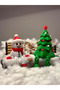 Snowman and Pine Tree Figure New Year Decor Christmas Ornament - 4
